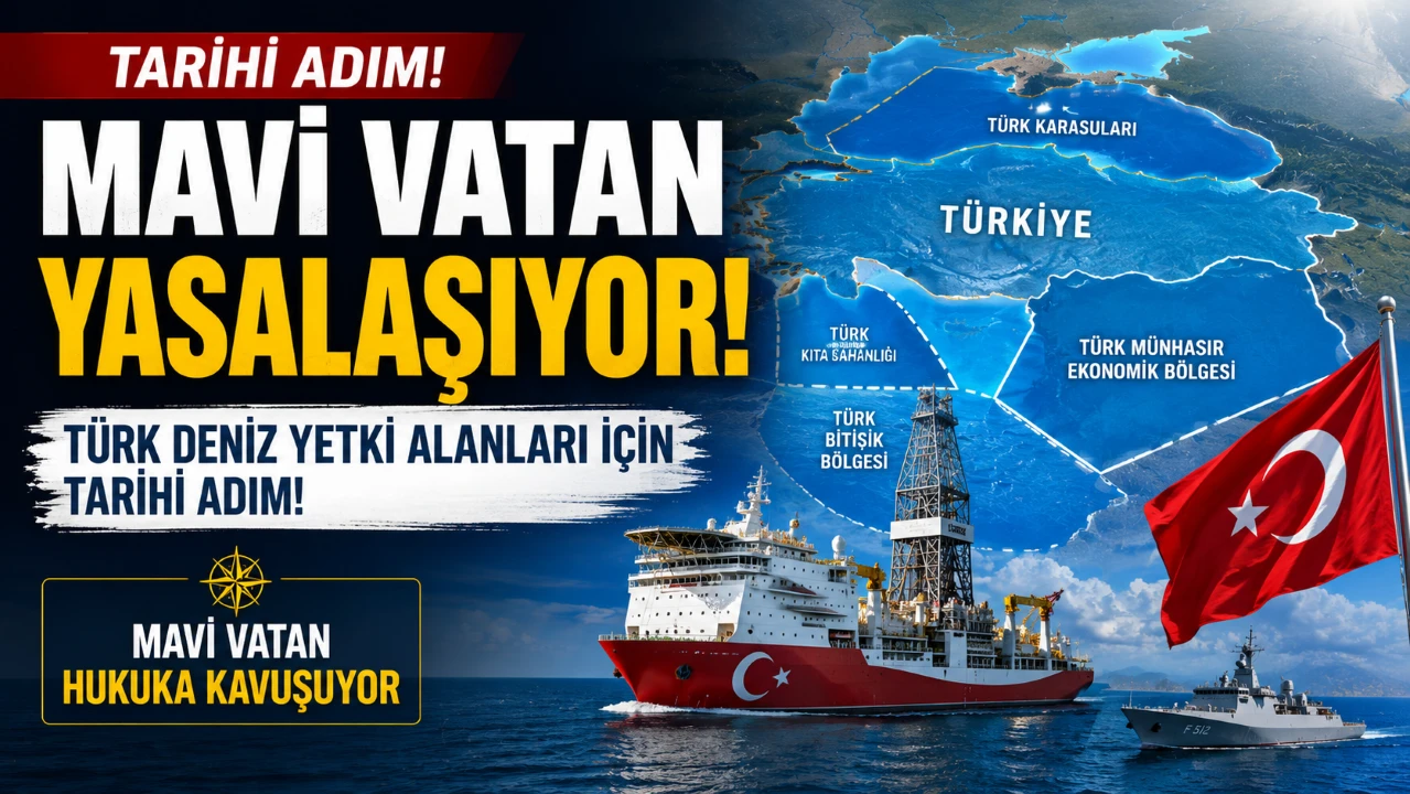 Mavi Vatan Yasalaşıyor: T&uuml;rk Deniz Yetki Alanları İ&ccedil;in Tarihi Adım