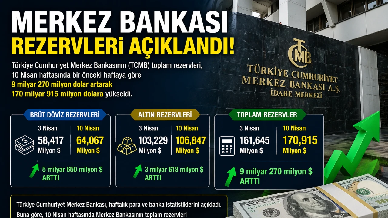 Merkez Bankası Rezervleri Rekor Seviyeye Yaklaştı