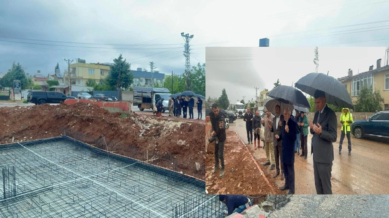 &Ouml;nc&uuml;pınar Mahallesi&rsquo;nde Taziye Evi ve Kur&rsquo;an Kursu Temeli Atıldı