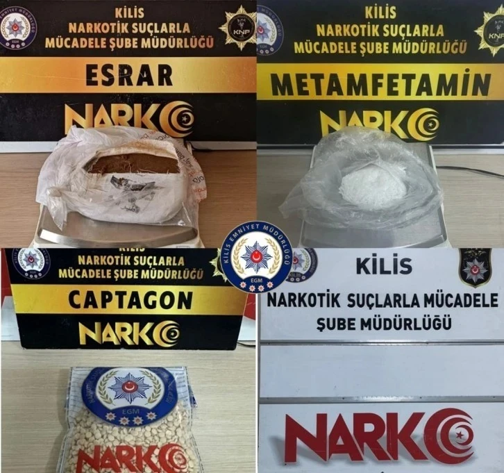 Polis Kilis’te uyuşturucu ile mücadelesini sürdürüyor