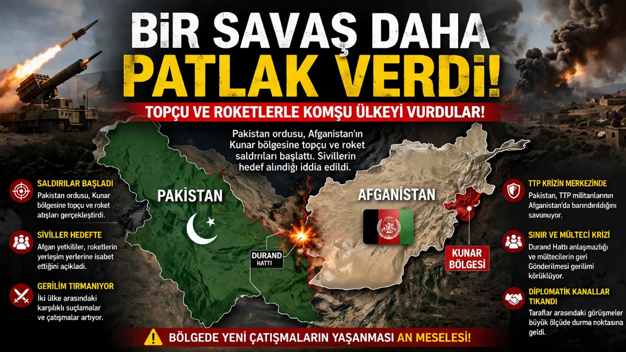 Sınırda Savaş Alarmı: Pakistan Afganistan&rsquo;ı Vurdu