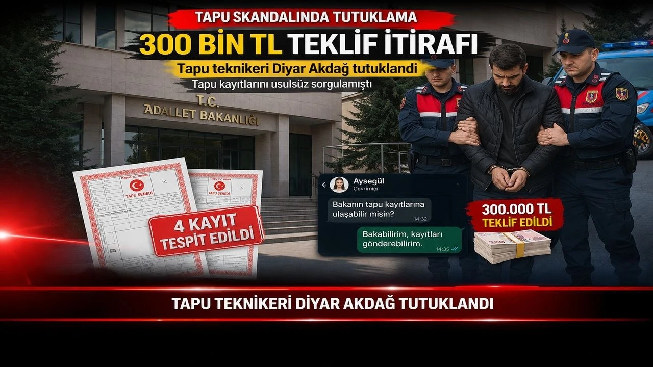 Tapu Skandalında Tutuklama: 300 Bin TL Teklif İtirafı