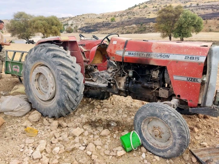 Traktör devrildi: 1 ölü