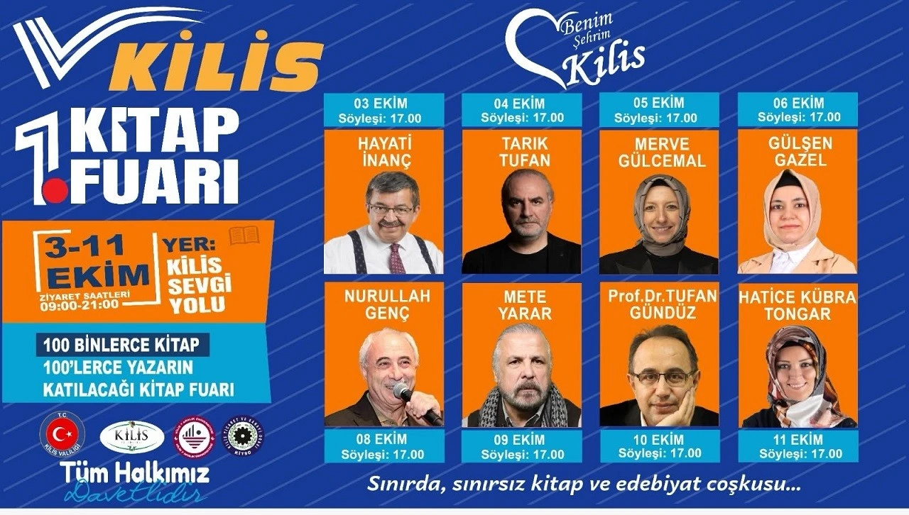 &Uuml;nl&uuml; Yazarlar Kilis&rsquo;te Buluşuyor!  