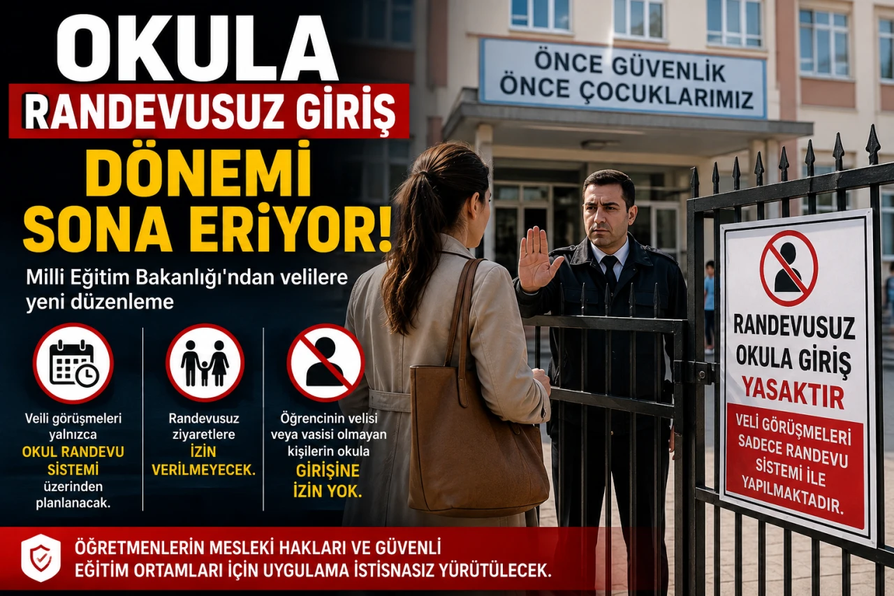 Veliler dikkat! Okula randevusuz giriş d&ouml;nemi sona eriyor