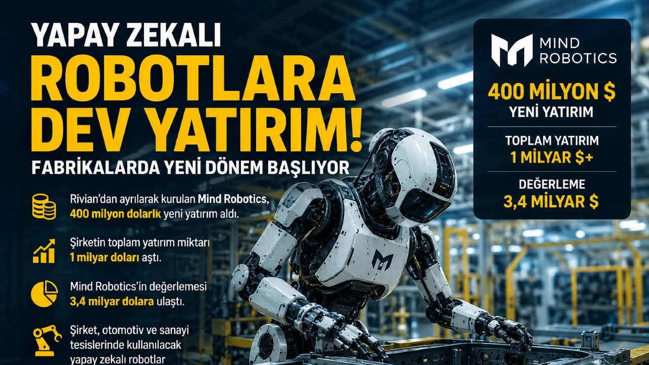 Yapay Zekalı Robotlara Dev Yatırım; Fabrikalarda Yeni D&ouml;nem Başlıyor