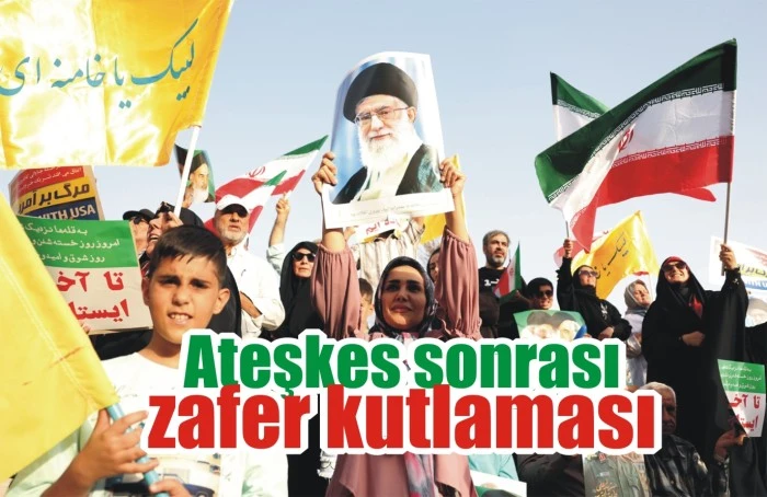 Ateşkes sonrası zafer kutlaması