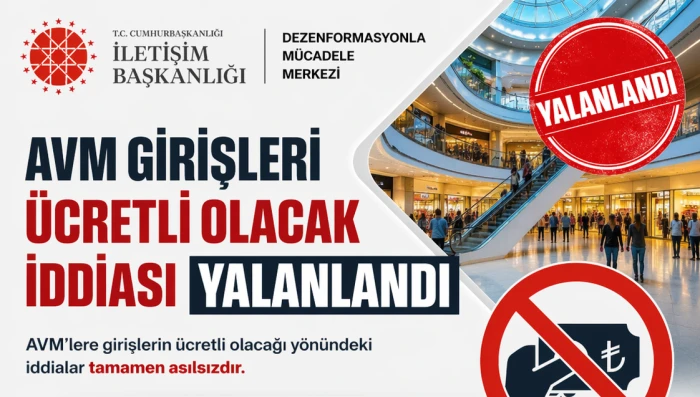 AVM Girişleri &Uuml;cretli Olacak İddiası Yalanlandı
