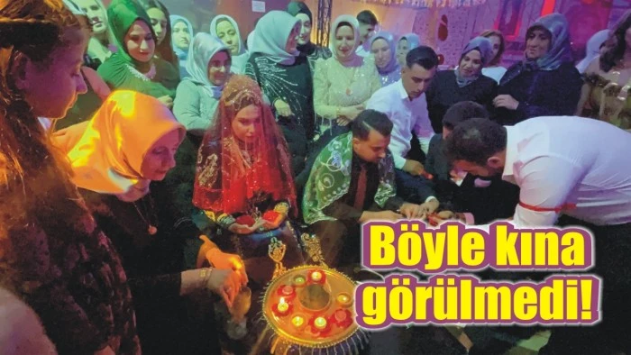 Böyle kına görülmedi!