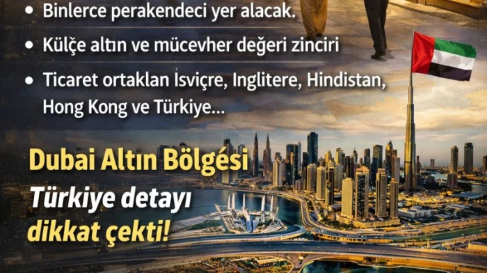 Dubai&rsquo;de d&uuml;nyada ilk olacak &ldquo;Altın Sokağı&rdquo; kuruluyor