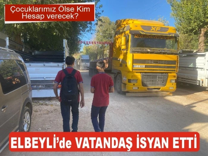 Elbeyli’de Vatandaş İsyan Etti: “Çocuğumuz Ölürse Sorumlusu Kim Olacak?”