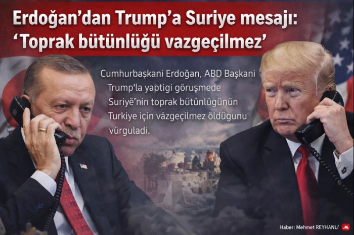 Erdoğan&rsquo;dan Trump&rsquo;a Suriye mesajı: &ldquo;Toprak b&uuml;t&uuml;nl&uuml;ğ&uuml; vazge&ccedil;ilmez&rdquo;