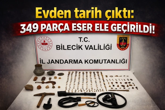 Evden tarih &ccedil;ıktı: 349 par&ccedil;a eser ele ge&ccedil;irildi