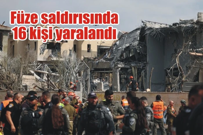 Füze saldırısında 16 kişi yaralandı