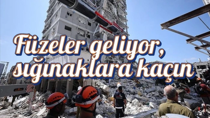 Füzeler geliyor, sığınaklara kaçın