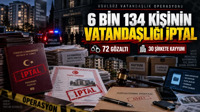 VATANDAŞLIKTA DEV OPERASYON: 6 BİN 134 KİŞİNİN VATANDAŞLIĞI İPTAL EDİLDİ VEYA GERİ ALINDI