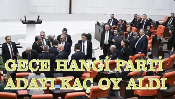 Hangi Parti Adayı Kaç oy aldı