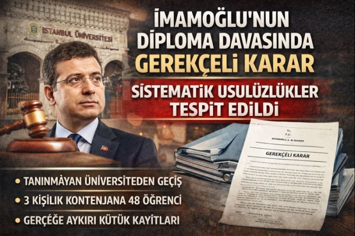 İmamoğlu&rsquo;nun Diploma Davasında Gerek&ccedil;eli Karar