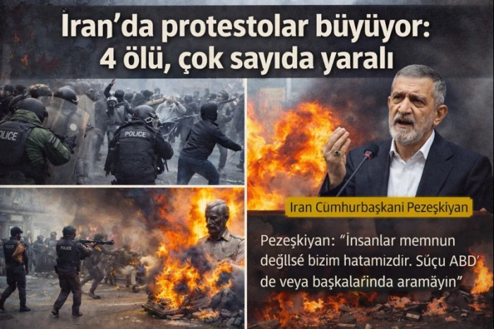 İran&rsquo;da protestolar b&uuml;y&uuml;yor