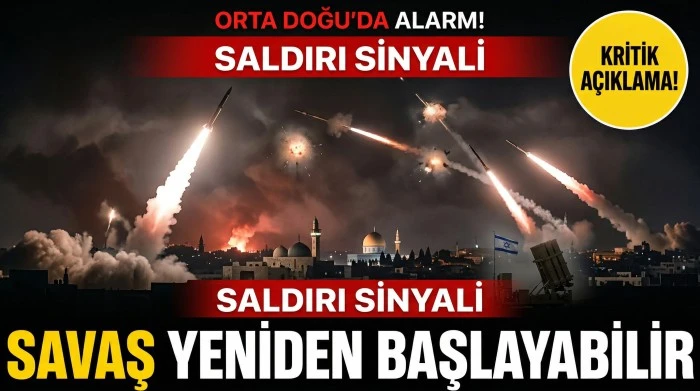 İsrail'den Endişe Yaratan Açıklama: "Saldırılar Yeniden Başlayabilir"