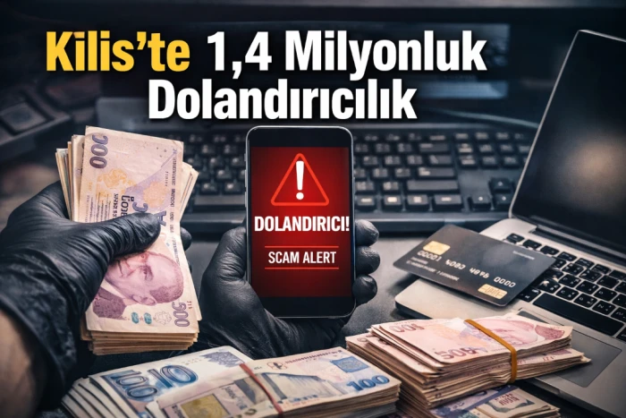 Kilis&rsquo;te 1,4 milyonluk dolandırıcılık
