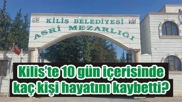 Kilis’te 10 gün içerisinde 20 kişi hayatını kaybetti
