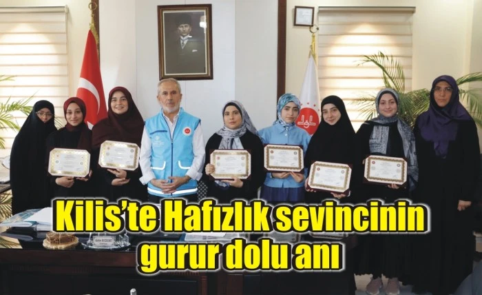 Kilis’te 7 Genç Kız Hafızlık Belgesini Gururla Aldı