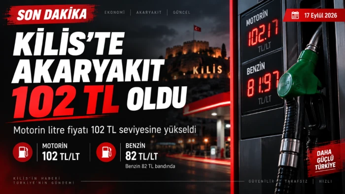 Kilis&rsquo;te Akaryakıt Fiyatları u&ccedil;uşa ge&ccedil;ti