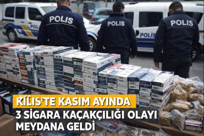 Kilis&rsquo;te bir ayda ka&ccedil; sigara ka&ccedil;ak&ccedil;ılığı olayı meydana geldi