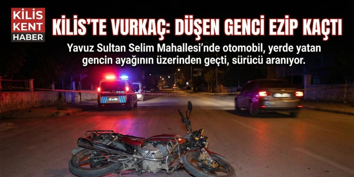 Kilis&rsquo;te feci kaza: D&uuml;şt&uuml;, otomobil ezdi