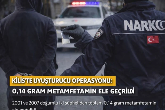 Kilis&rsquo;te uyuşturucu operasyonu