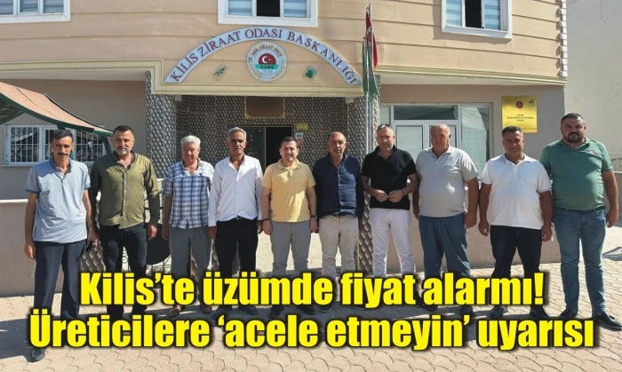 Kilis’te üzümde fiyat alarmı! Üreticilere ‘acele etmeyin’ uyarısı