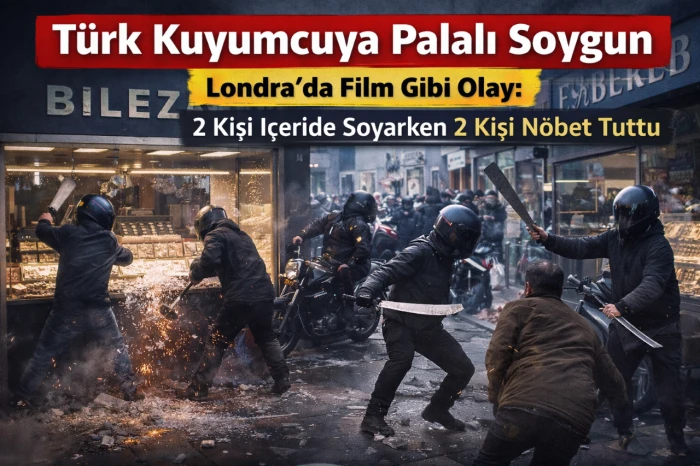 Londra da T&uuml;rk kuyumcuya palalı soygun