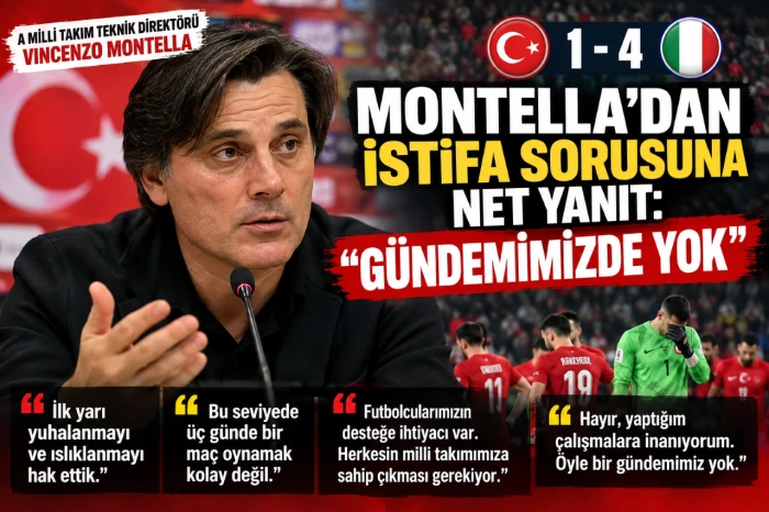 Montella&rsquo;dan İstifa Sorusuna Net Yanıt
