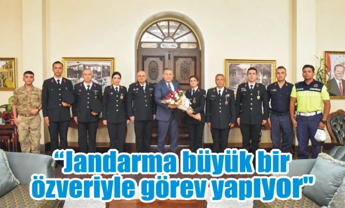 "Jandarma büyük bir özveriyle görev yapıyor"