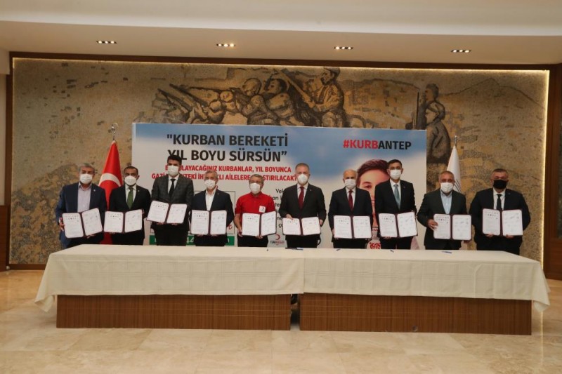 ŞAHİNBEY BELEDİYESİNDEN "KURBANANTEP"PROJESİNE DESTEK
