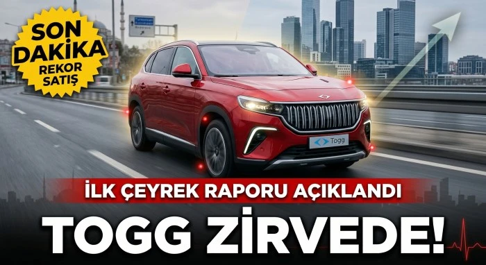 Togg T10F Satışlarında Rekor Seviye!  İlk &Ccedil;eyrek Raporu A&ccedil;ıklandı! 
