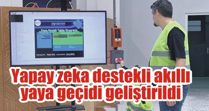 Yapay zeka destekli akıllı yaya geçidi geliştirildi