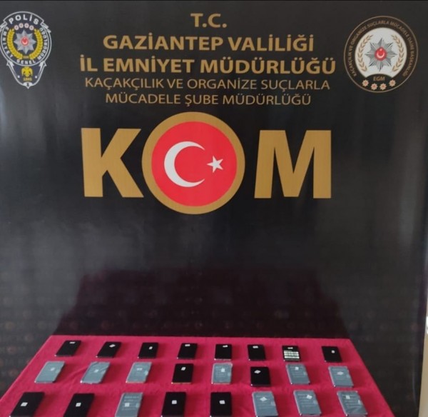 24 ADET GÜMRÜK KAÇAĞI TELEFON ELE GEÇİRİLDİ