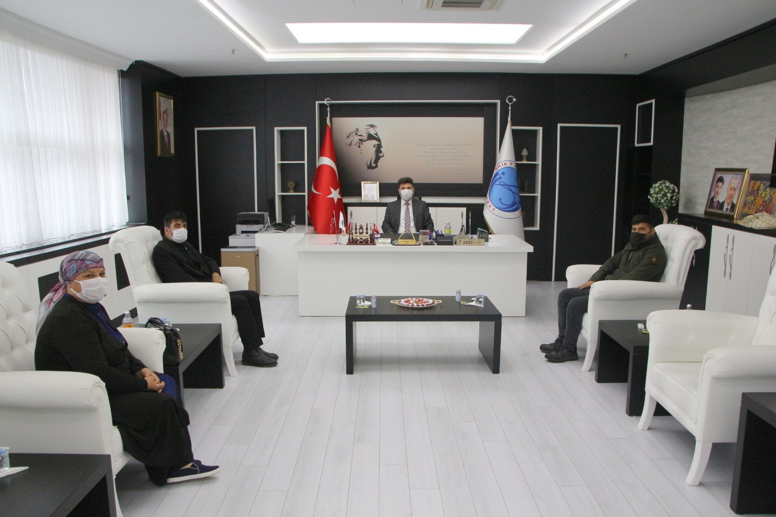GÜÇ BİRLİĞİ POLATELİ İLÇE BAŞKANI SAYGILI REKTÖR KARACOŞKUN'LA GÖRÜŞTÜ