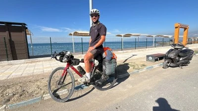 3,5 ayda 2.500 km pedalladı: Türkiye’nin en güneyine ulaştı