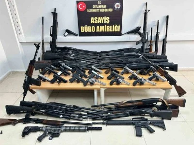 45 adet ruhsatsız silah ele geçirildi: 2 gözaltı