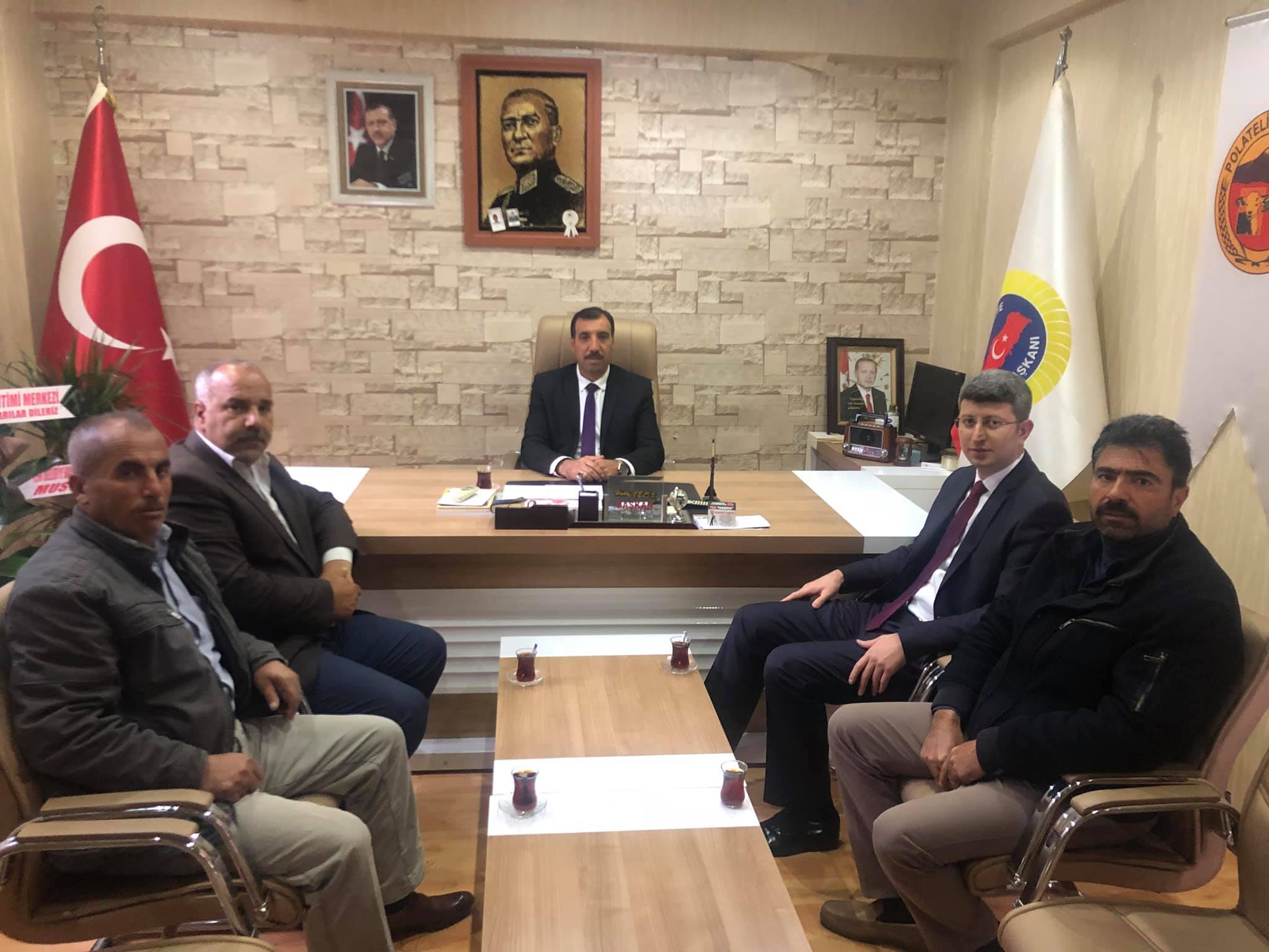 POLATELİ KAYMAKAMI MAHMUT ŞENER HAKKI ÇELİK’E HAYIRLI OLSUN DEDİ