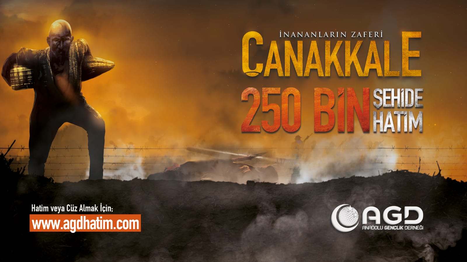 HÜSEYİN ŞAHİN "AGD, ÇANAKKALE ŞEHİTLERİNİ 250 BİN HATİMLE YAD EDİYOR"
