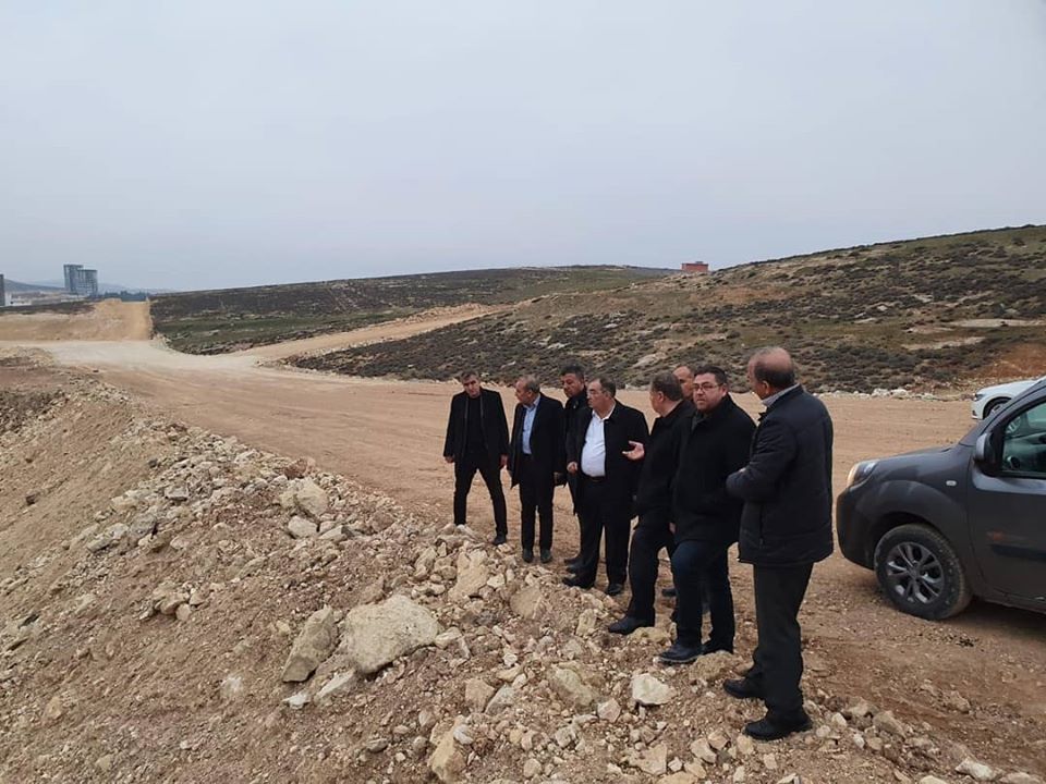 KUZEY ÇEVRE YOLU ÇALIŞMALARINI İNCELEDİ