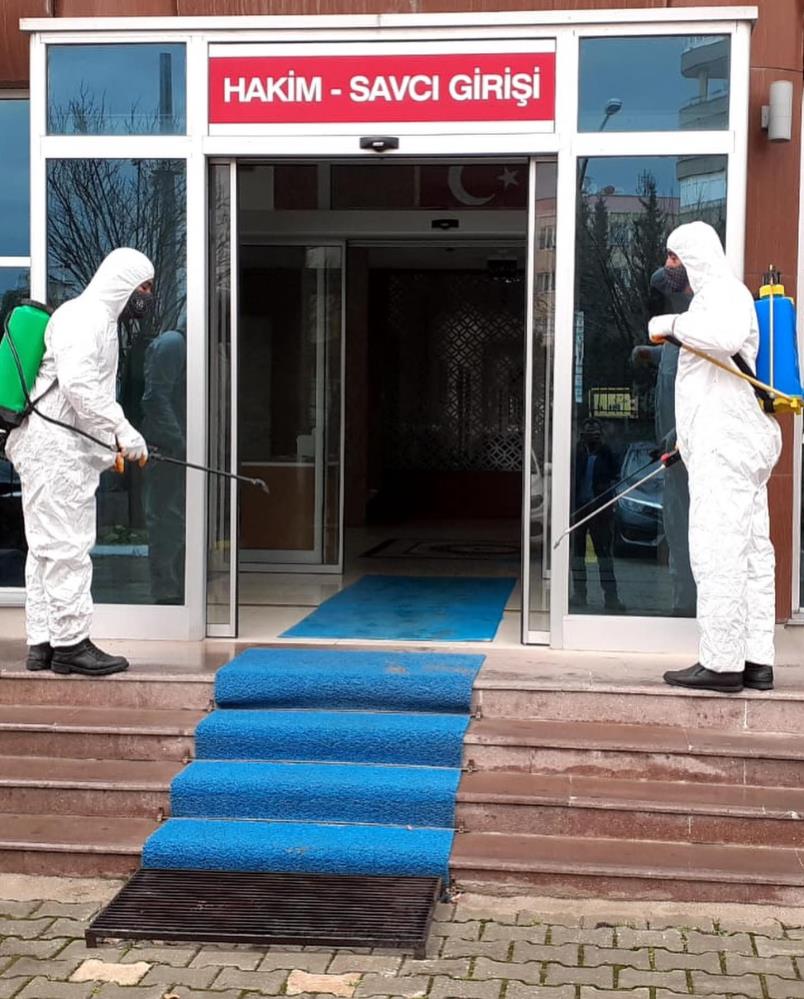 KİLİS'TE DEZENFEKTE ÇALIŞMALARI SÜRÜYOR