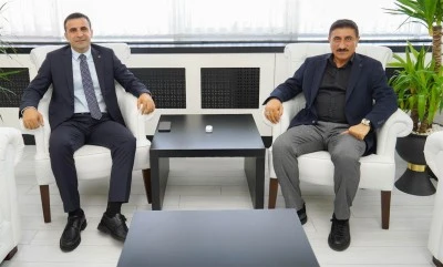 Adalet Komisyonu Başkanı Korkmaz Rektör Akman’ı ziyaret etti