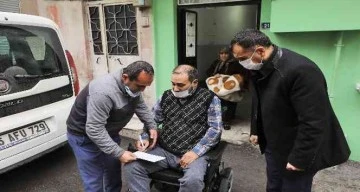 AKÜLÜ SANDALYESİ ÇALINDI, BELEDİYE TEKRARDAN HEDİYE ETTİ