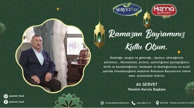 Ali Servet ten Bayram Mesajı