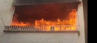 Apartman yangını korkuttu: Daire alev alev yandı